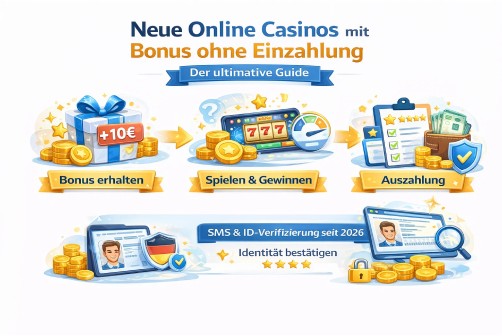 Neue Online Casinos mit Bonus ohne inzahlung
